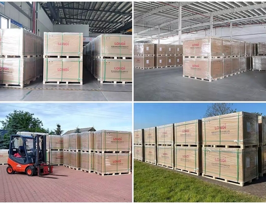Modulos fotovoltaicos Longi Hi-Mo6 Mono de 420w 410w 585w 590w para el sistema de configuración de paneles solares