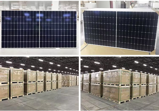 Marco de aleación de aluminio anodizado 560-600W JA Trina Longi Mono Solar para el hogar solar