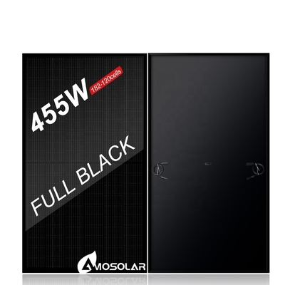 Modulos fotovoltaicos solares de color negro completo 435w 440w 445w 455w con certificado CE/TUV/INMETRO/ISO