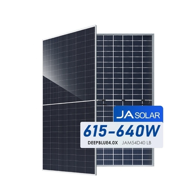 CE TUV IEC Certificado Panel solar bifacial de tipo N monocristalino JA de 620W negro completo