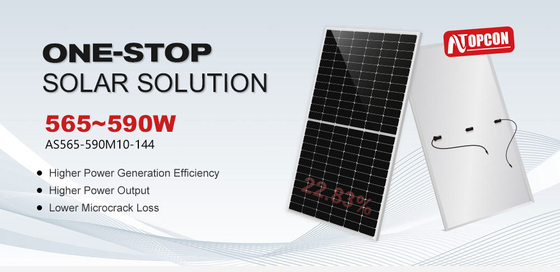 Máxima potencia 590Watt Panel solar monocristalino perfecto para sus necesidades de energía solar