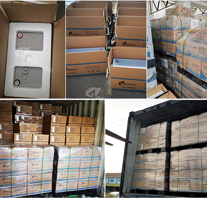 Baterías de plomo y ácido de 12V/24V/36V/48V 100Ah 150Ah 200Ah con relación de carga de 1C