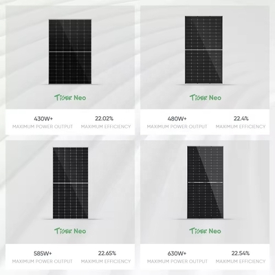 22% Eficiencia del panel 144 celdas Panel solar tipo N para el sistema de energía solar