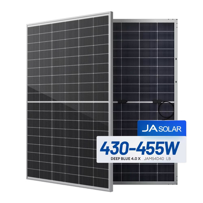 JA Solar Panel solar de doble cara 455w El mejor módulo fotovoltaico para instalaciones solares en el hogar