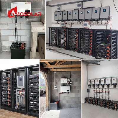 100Ah 200Ah Ciclo profundo 5KW 10KW 48V 51.2V Servidor montaje de rack para el hogar Batería de almacenamiento solar