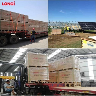 Panel solar Longi 575Watt 585Watt 590Watt 182mmx182mm Tamaño de la célula 22,8% de eficiencia