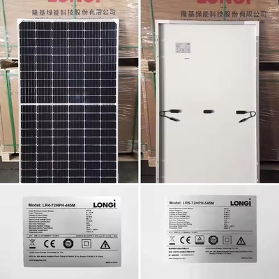Módulo Pv de media celda Longi 182Mm 585W 570W 590W En Alemania Almacén Certificado Inmetro