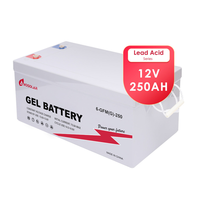 Amosolar EU Stock GEL Batería de plomo ácido 12V 100Ah 200Ah 250Ah 300Ah para coches eléctricos
