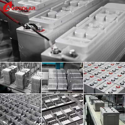 330*173*212mm Deep Cycle Gel Batería solar de 12V 100AH 200AH 250AH para energía amosolar