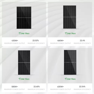 Jinko 182MM N Tipo 580W 595W 570W Paneles Pv mono medio cortados con caja de unión IP68