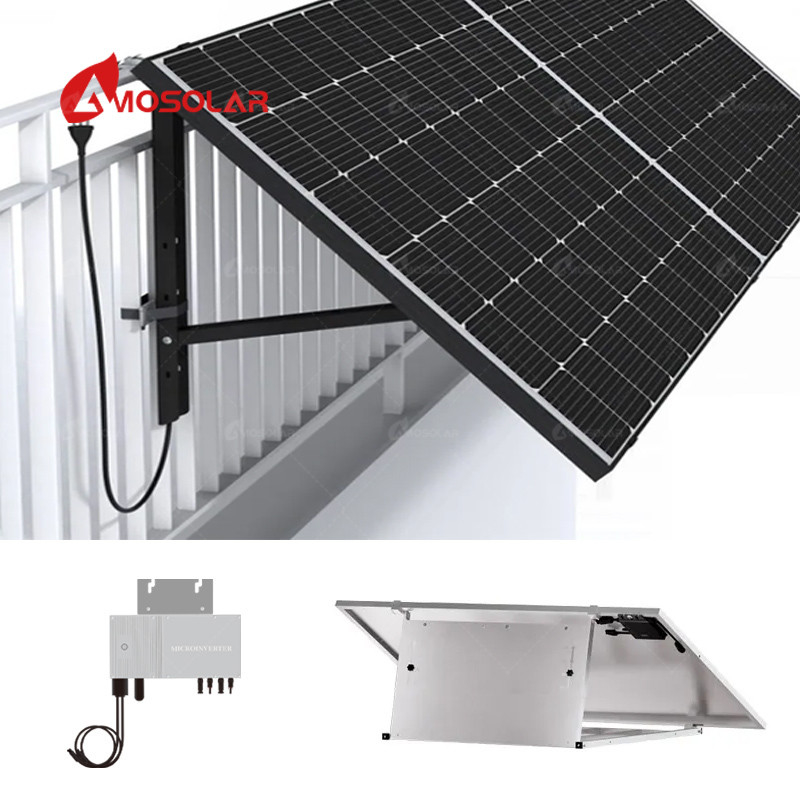 Sistema de apoyo de paneles solares MPPT para balcón Amosolar en la red híbrida 800w 1000w 1200w
