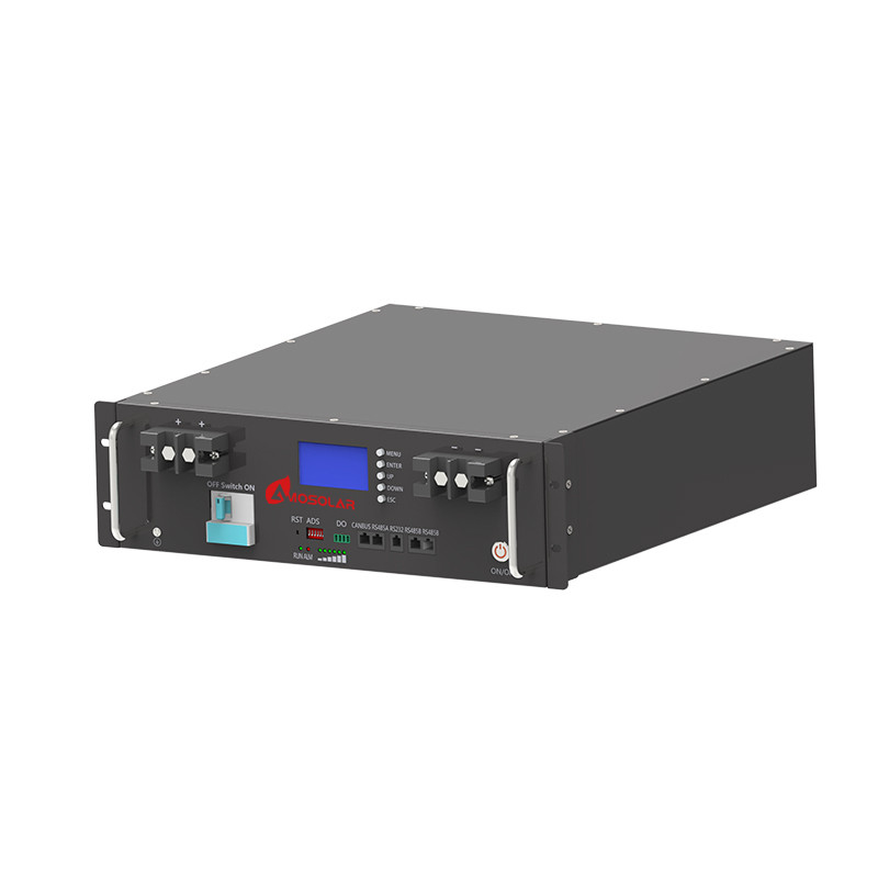 Amosolar 48v 100Ah 200Ah Batería de iones de litio para sistema de almacenamiento solar con BMS