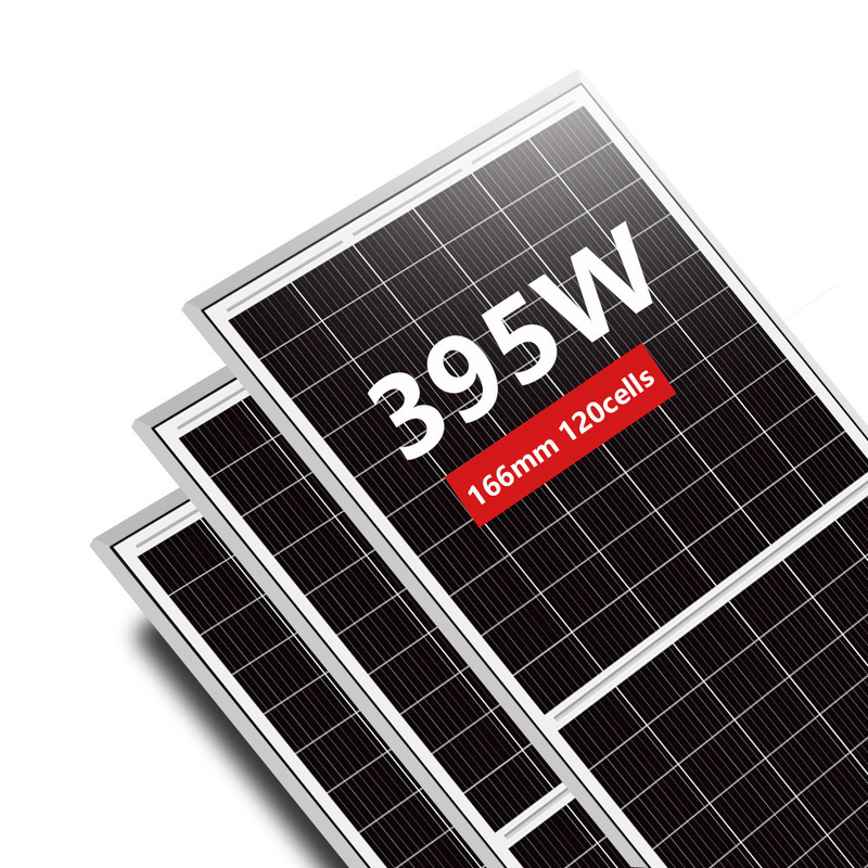 Amosolar media célula 166mm 380w 385w 390w paneles solares mono con 4mm2 cable pedido OEM