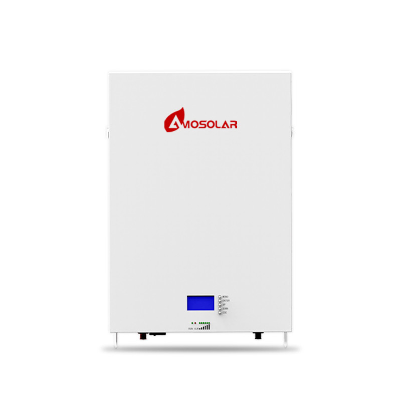 Amosolar 10kwh 5kwh 48v 100ah 200ah Batería solar de litio para almacenamiento a temperatura ambiente