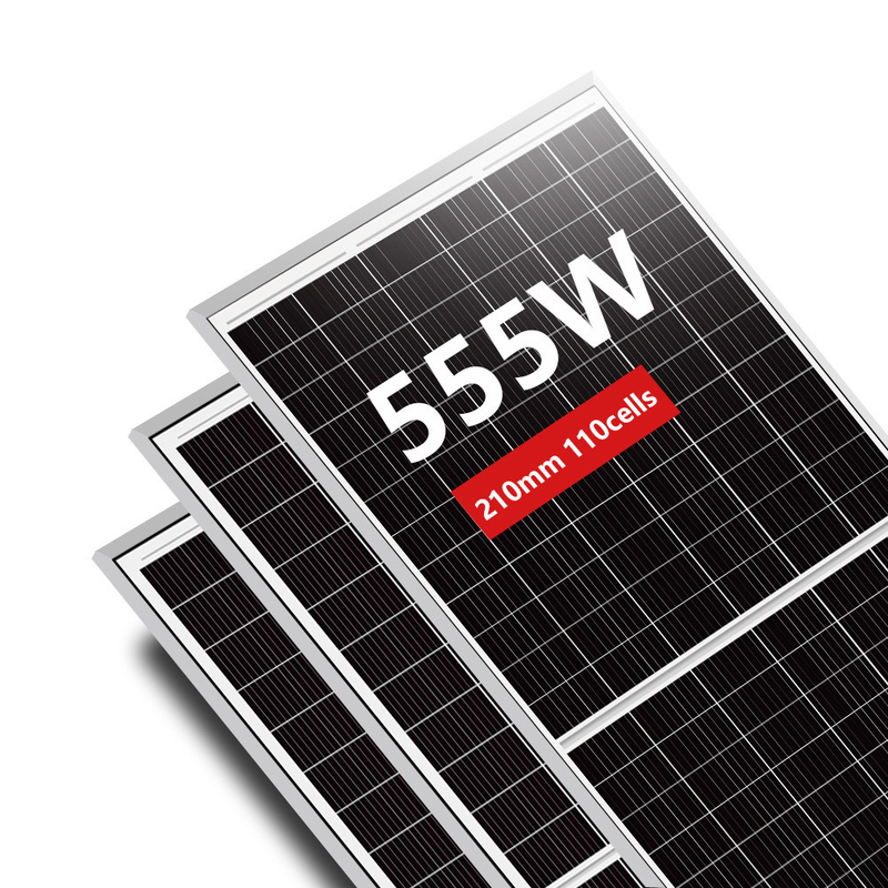 Kit de paneles solares bifaciales de 28,6 kg 535 540 545 550 555 vatios para instalaciones fuera de la red