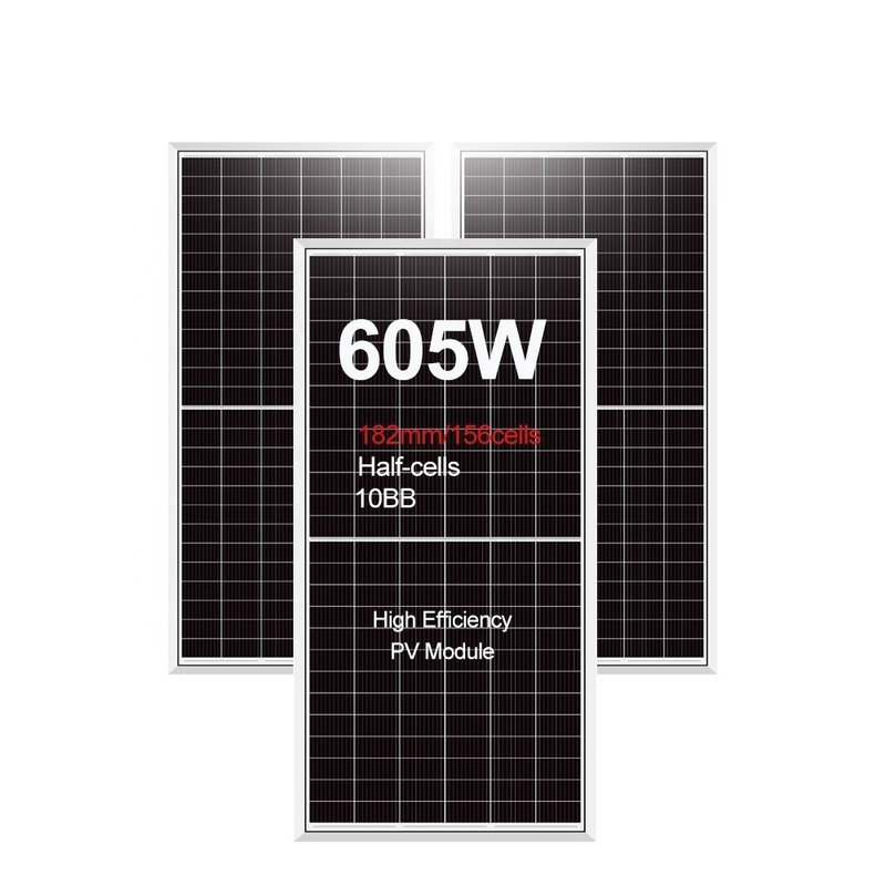 Amosolar semicelulares PERC Panel solar de grado A 590 Watt 595 Watt 600 Watt para pedidos OEM