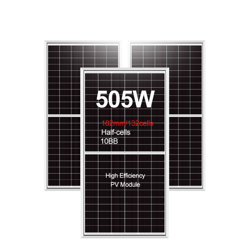 Grado A de la célula solar Amosolar Mono 490w 500w 505w Panel de energía solar para el sistema de energía solar