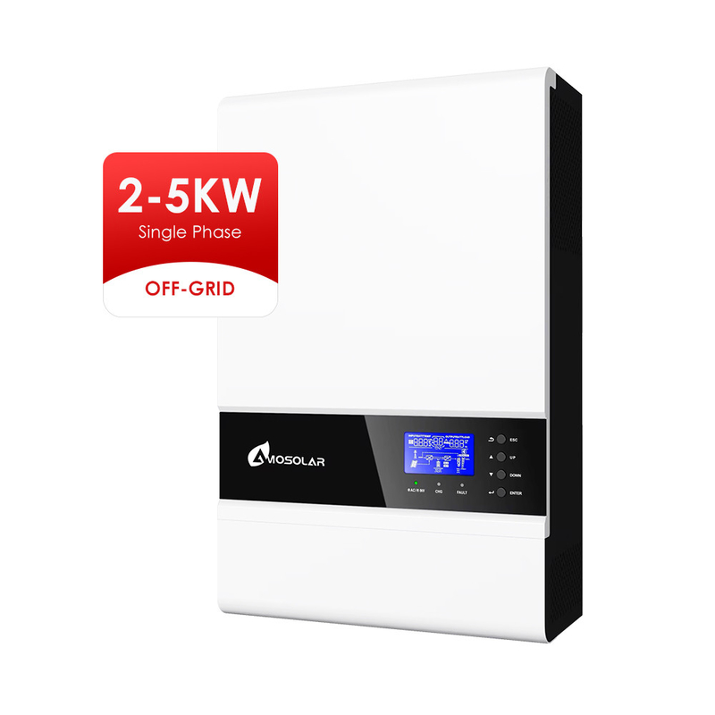 Amsolar 3kw 5kw Inversor solar fuera de red para sistema de energía solar Tipo de salida múltiple