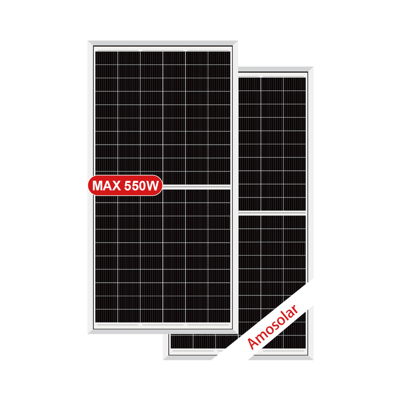 Cuadro de aleación de aluminio anodizado PERC Media célula 540w 550w 560w Panel solar para el sistema solar doméstico