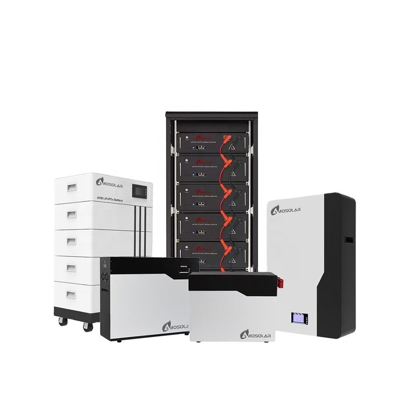 Amosolar 24v 48v 100ah 200ah 5kwh 10kwh 20kwh Batería Lifepo4 para el respaldo de energía solar