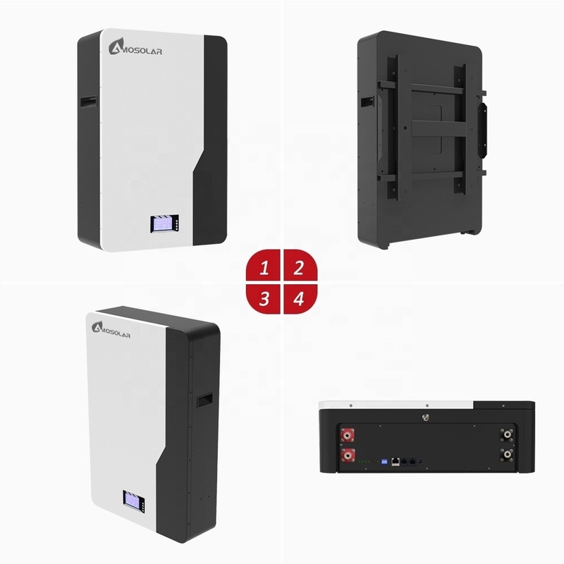 Amosolar 48V/51.2V 100ah 200ah 5kwh 10kwh 2.5kwh Batería de iones de litio para almacenamiento solar