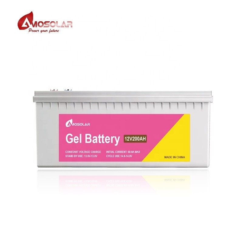 12V 48v 50Ah 100Ah 150Ah 200Ah 250Ah Batería de gel para sistema de almacenamiento solar
