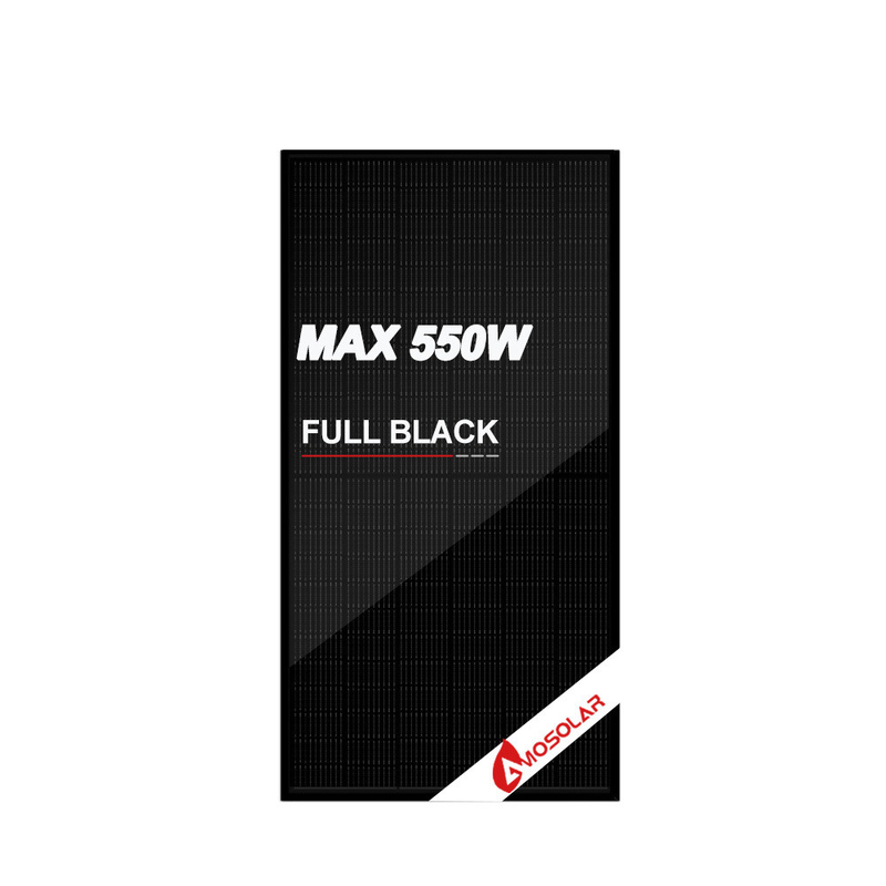 Amosolar All Black Mono Panel Solar 410w 420w 430w 550w con el certificado CE TUV Inmetro