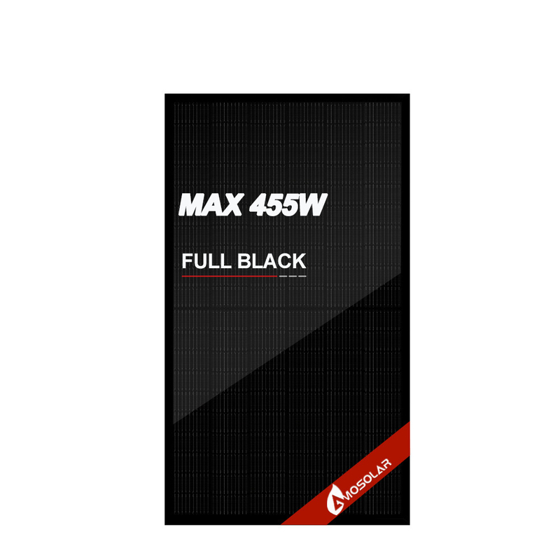 Amosolar 410w 420w 430w 550w Panel solar tipo N todo negro con eficiencia del panel del 21%