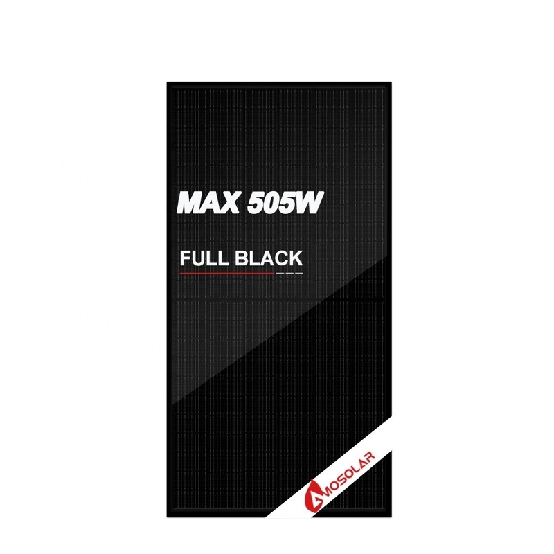 EU Stock 400w 430w 450w 500w 550w Paneles solares totalmente negros con una eficiencia del panel del 21,3%