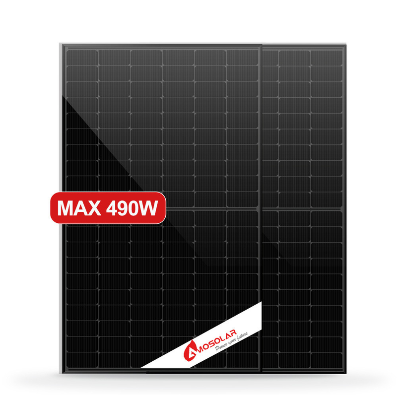 Cuadro de aleación de aluminio anodizado 182mmx182mm 120 Células semicélulas Mono N tipo paneles solares