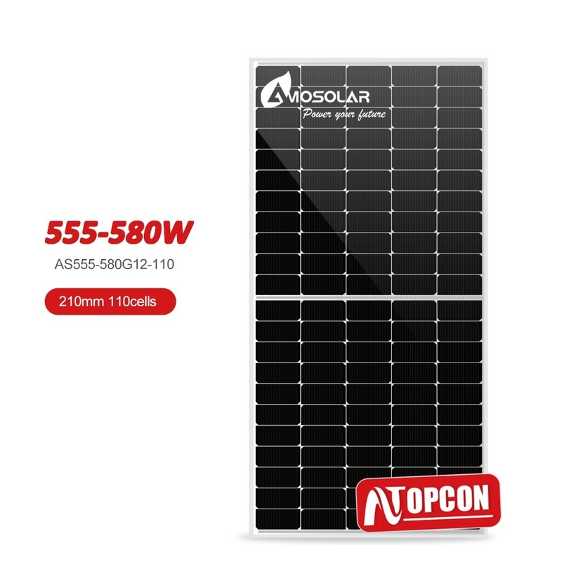 Paneles solares monocristalinos de 210 mm tipo N 560W 570W 580W para el sistema de energía solar