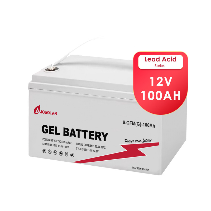 12V 200Ah 100Ah GEL Batería de plomo ácido para almacenamiento de energía solar 400Ah 300Ah AGM Batería