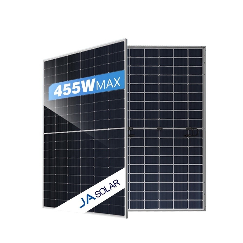 JA Solar Panel solar de doble cara 455w El mejor módulo fotovoltaico para instalaciones solares en el hogar