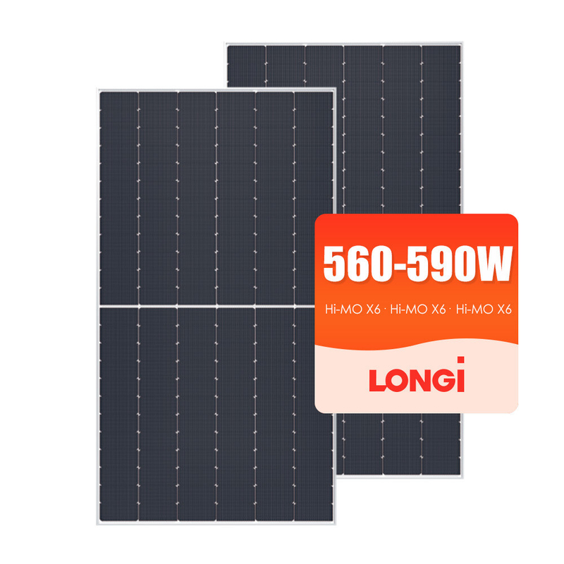Panel solar Longi 575Watt 585Watt 590Watt 182mmx182mm Tamaño de la célula 22,8% de eficiencia