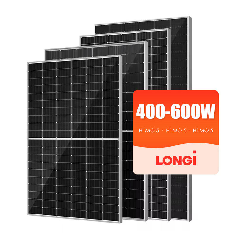 Los paneles solares bifaciales TOPCON Longi 580W 595W 585W con conector compatible MC4 certificado por TUV