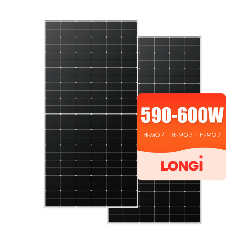 Longi 585W 570W Panel solar Generador de energía Todos los paneles negros para el sistema de energía solar